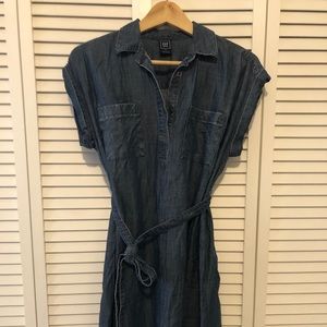 Gap Maternity Denim Shirt Dress